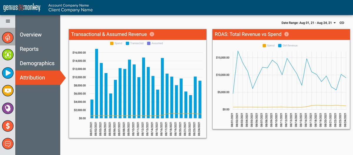 Return on ad spend reporting.