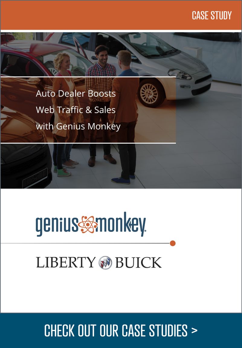 Genius Monkey assists southwestern automobile dealership decrease cost per lead by 54 percent.