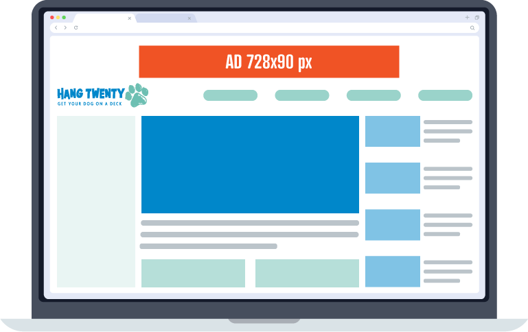 Example digital display ad 728x90.