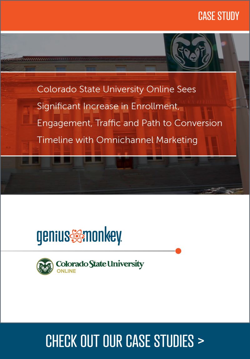 Genius Monkey case study for CSU Online.